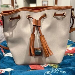 Dooney & Bourke White and Brown Women's Bag